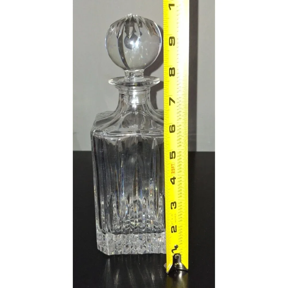 Marquis by Waterford HANOVER Crystal Square Spirit Decanter 9.75” With Stopper